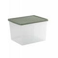 Pack of 3 - 50 Litre A4 Lever Arch Archiving File Clear Storage Boxes with Lids Wham Storage