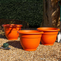 Pack of 2 - Bell Pot 48cm Round Plastic Planter Wham Storage