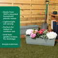 Pack of 2 - Etruscan 60cm Trough Plastic Planters Wham Storage