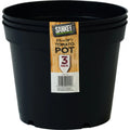 Set of 3 - Black 23cm Tomato Grow Pots Strata