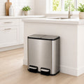 40L Double Pedal Recycling Bin (2 x 20L) Titanium