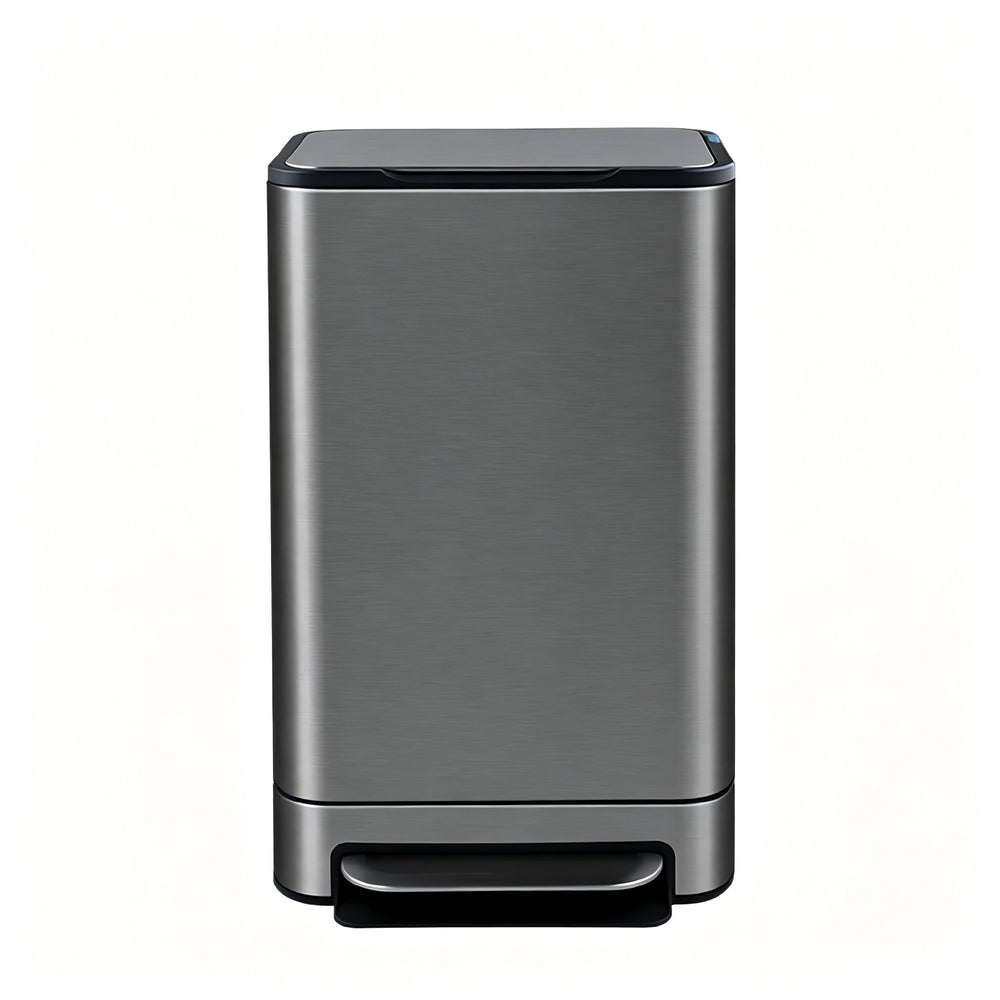 40L Wide Pedal Bin with Removable Inner Bucket - Titanium