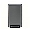 40L Wide Pedal Bin with Removable Inner Bucket - Titanium