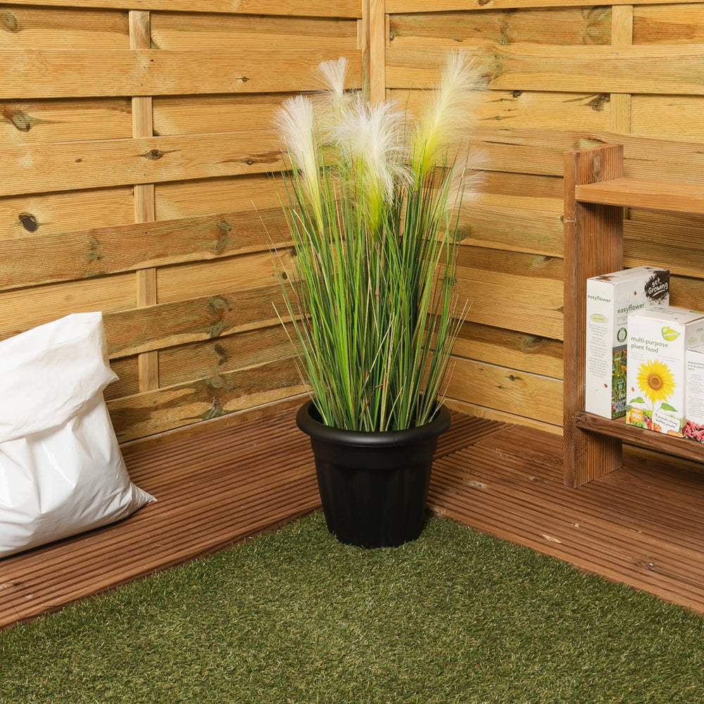 25cm Vista Extra Small Round Plastic Plant Pot Wham Storage