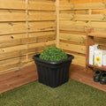 Pack of 2 - 40cm Vista Medium Square Plastic Planter Wham Storage