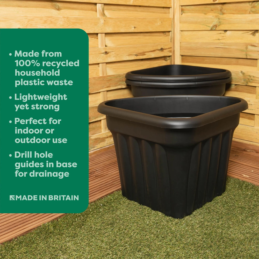 large plastic corner planter Vista 49cm Corner Planter