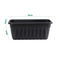 Pack of 2- 60cm Vista Rectangular Plastic Trough Planter Wham Storage