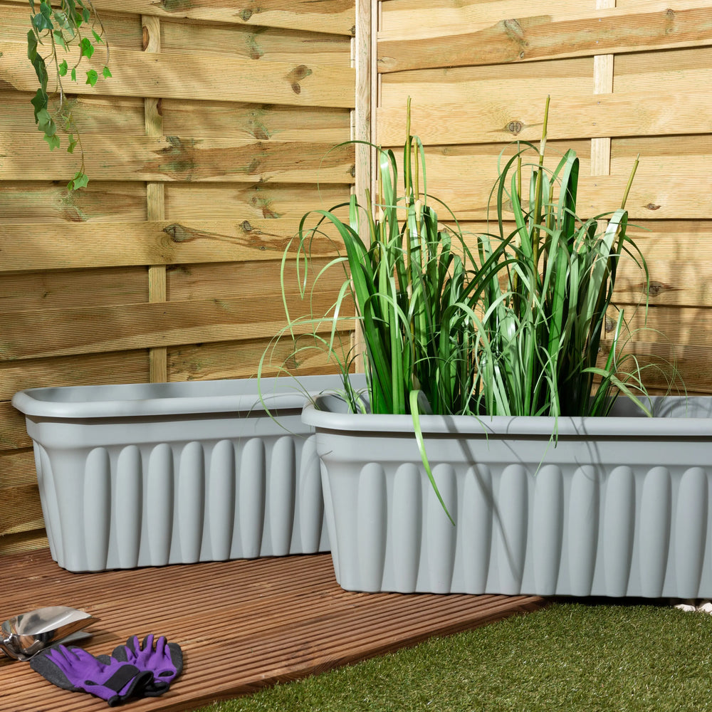 large rectangular plastic planter Buy Extra Large Long Rectangular Plastic Planter Vista Range – Plastic Box Shop