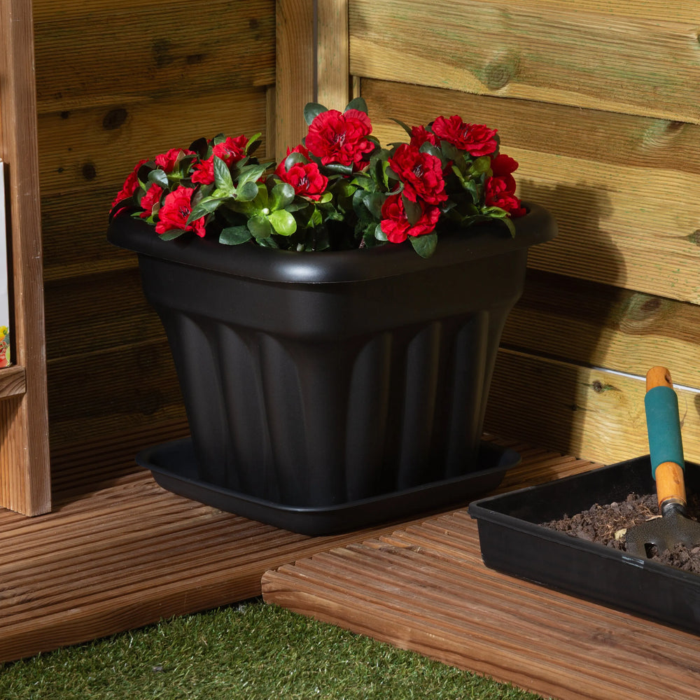 Vista 28cm SQUARE TRAY (for 33cm Square Vista Planter) Wham Storage