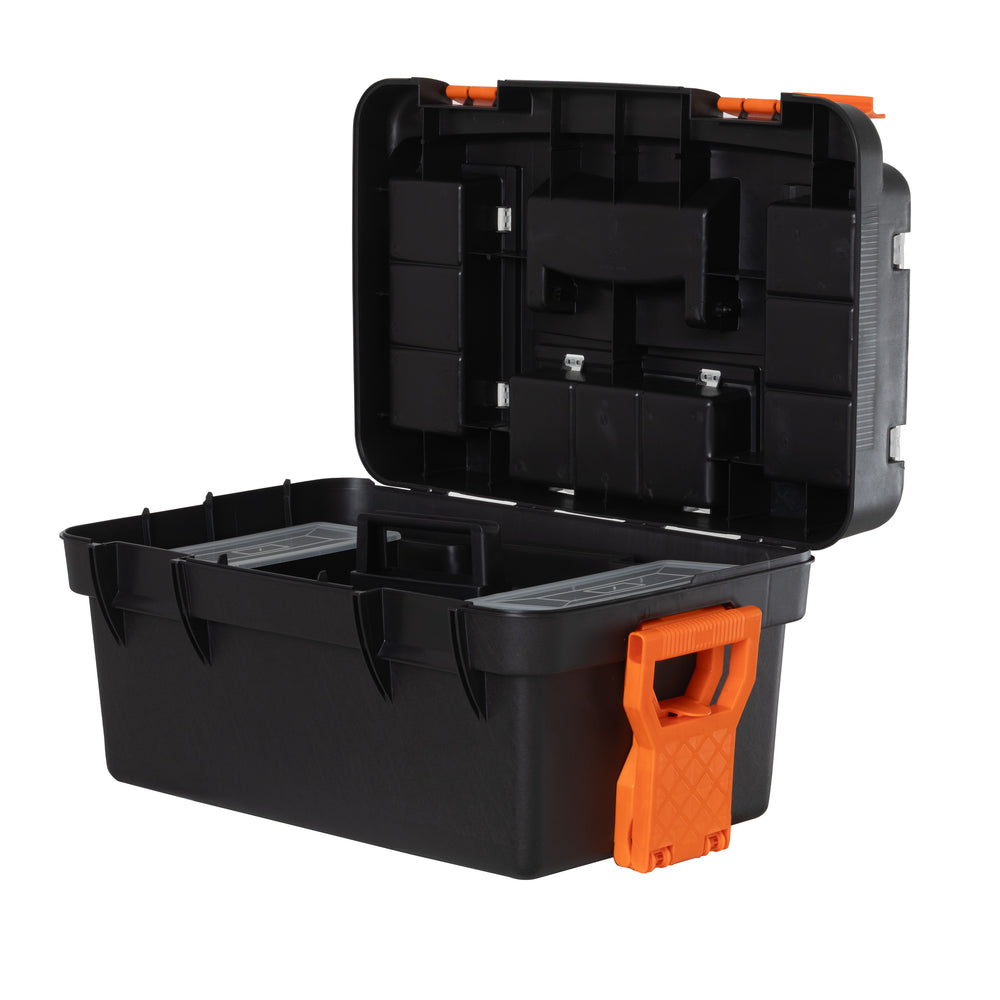 60cm Tool Box with Organisers, Tray, Handle & Wheels