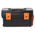60cm Tool Box with Organisers, Tray, Handle & Wheels