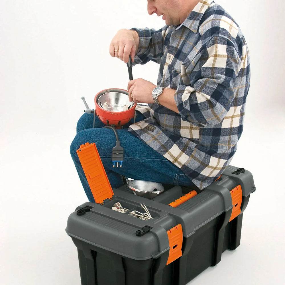 77cm Wheeled Toolbox Cart with Organisers & Tray Wham