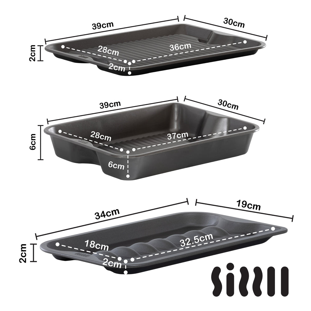 Sizzll Non-Stick Range 3 Piece Bundle Plastic Box Shop