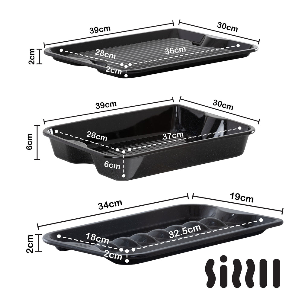 PFAS Free Sizzll Enamel Range 3 Piece Bundle Plastic Box Shop