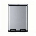 40L Double Pedal Recycling Bin (2 x 20L) Titanium