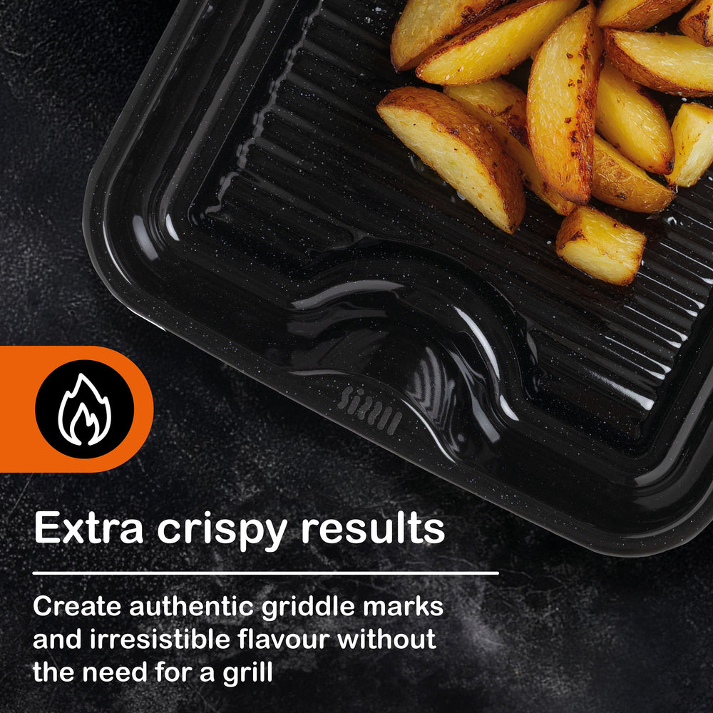 Sizzll Griddll 39cm Enamel Roasting Tin Sizzll