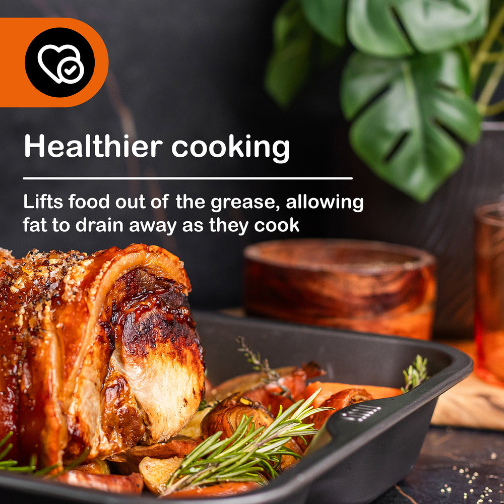 Sizzll Griddll 39cm Non-Stick Roasting Tin Sizzll