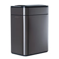 50L titanium stainless-steel touchless sensor bin with double-opening wing lid