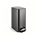 9L Slim Pedal Bin with Removable Inner Bucket - Titanium