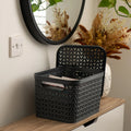 Medium Urban Store Plastic Storage Basket with Lid Strata