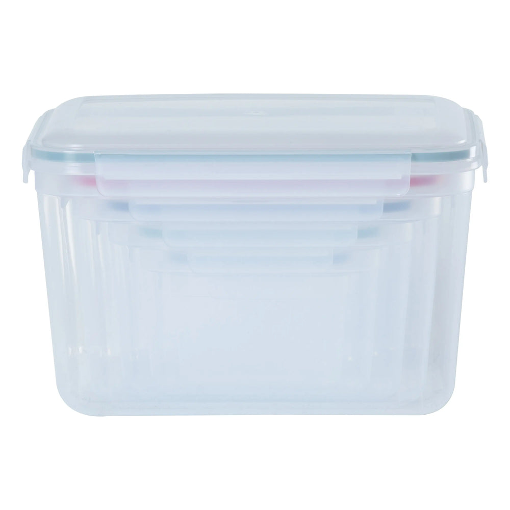 Set of 5 - Hobby Life Rectangular Deep Clip Airtight Food Containers