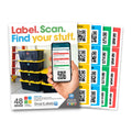 QR Smart Labels -  48 Storage Box Stickers QR Smart Labels