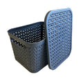 Medium Urban Store Plastic Storage Basket with Lid Strata