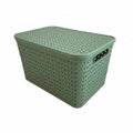 Large Urban Store Plastic Storage Basket with Lid Strata